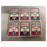 6 Packs of Hoyle Offical Poker Playing Cards Nevada Finish