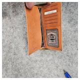 Jack Daniels Leather Wallet, As New