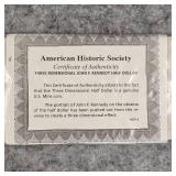 (2)Flasks & JFK 3D Coin Medallian