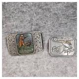 (2)Remington Belt Buckles