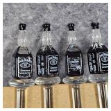 Jack Daniels 2005 Glass Swizzle Sticks as shown