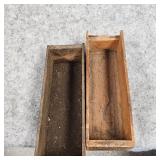 (2)Wooden Cheese Boxes