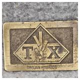Trojan Hybrid Brass Belt Buckle