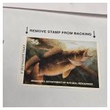 MN Walleye Stamp Collection 2011-2024
