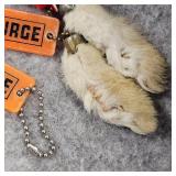 Surge Miller Keychains with Lucky Rabbits Foot