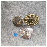 Minnesota Brass Belt Buckles and Deco Pins