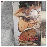 Marlin and Remington Tin Signs