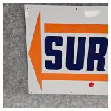 Surge Milker Tin Sign, Like New Condition
