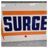 Surge Milker Tin Sign, Like New Condition