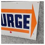 Surge Milker Tin Sign, Like New Condition
