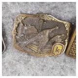 Keltgen Brass and Pewter Belt Buckle & Buctril Brass Buckle