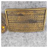 Keltgen Brass and Pewter Belt Buckle & Buctril Brass Buckle