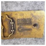 Keltgen Brass and Pewter Belt Buckle & Buctril Brass Buckle