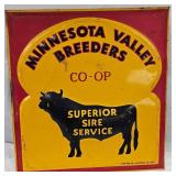 1953 Minnesota Valley Breeders Co-op "Superior Sire Service" Sign