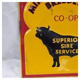 1953 Minnesota Valley Breeders Co-op "Superior Sire Service" Sign