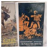 Marlin and Baker Guns Tin Signs