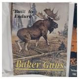 Marlin and Baker Guns Tin Signs