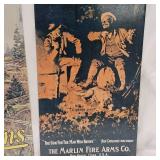 Marlin and Baker Guns Tin Signs