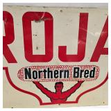 Original Trojan "Northern Breed" Tin Lith Sign