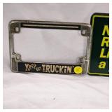 John Deere License Plate and Keep on Truckin Plate