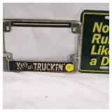 John Deere License Plate and Keep on Truckin Plate