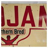 Trojan Tin Lith Original Sinage, Very Nice