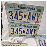 Many Sets Minnesota License Plates