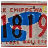MN "Red Lake Chippewa" Walleye Plate 1984