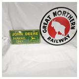 Great Northern Railway and John Deere Signs