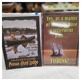 Hunting & Fishing Tin Signs(2)