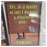 Hunting & Fishing Tin Signs(2)