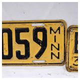 1939 Set of License Plates