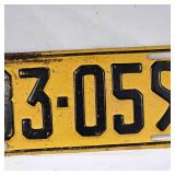 1939 Set of License Plates
