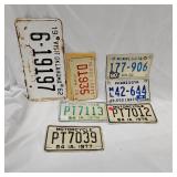 1962  Oklahoma Plate and MN/IA Classic Bilke Plate(1 New in MN wrapper)