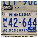1962  Oklahoma Plate and MN/IA Classic Bilke Plate(1 New in MN wrapper)