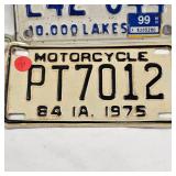 1962  Oklahoma Plate and MN/IA Classic Bilke Plate(1 New in MN wrapper)