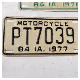 1962  Oklahoma Plate and MN/IA Classic Bilke Plate(1 New in MN wrapper)