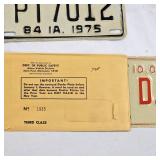 1962  Oklahoma Plate and MN/IA Classic Bilke Plate(1 New in MN wrapper)