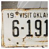 1962  Oklahoma Plate and MN/IA Classic Bilke Plate(1 New in MN wrapper)