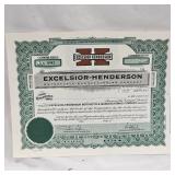 (2) Excelsior Henderson Stock Shares, Unissued