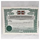 (2) Excelsior Henderson Stock Shares, Unissued