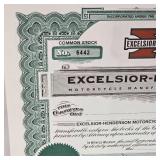 (2) Excelsior Henderson Stock Shares, Unissued