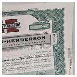 (2) Excelsior Henderson Stock Shares, Unissued