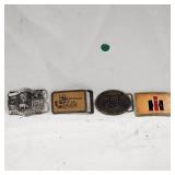 (4) Classic Ag Farming Belt Buckles incuding Ag-Chem
