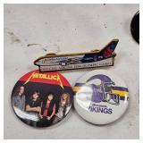 Vintage Pins Set with Knife