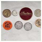 Collection of 8 Tokens and Pins