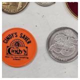 Collection of 8 Tokens and Pins