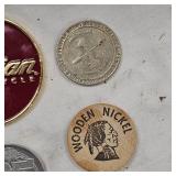 Collection of 8 Tokens and Pins