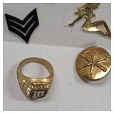 MN Twins "1987" World Series Souvenier Ring and Misc Tokens/Pins