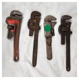 Lot of 4 Miniature Pipe Wrenches